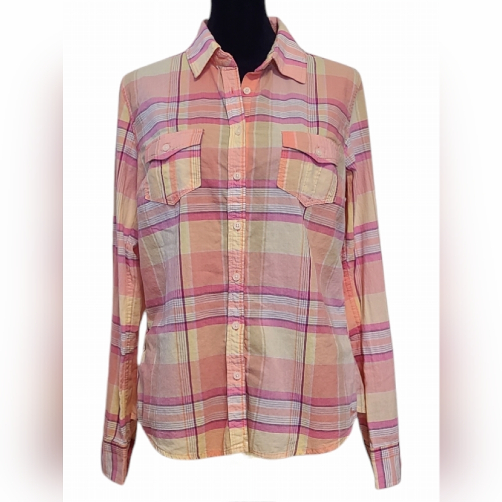 Aeropostale size L juniors pink/yellow shirt